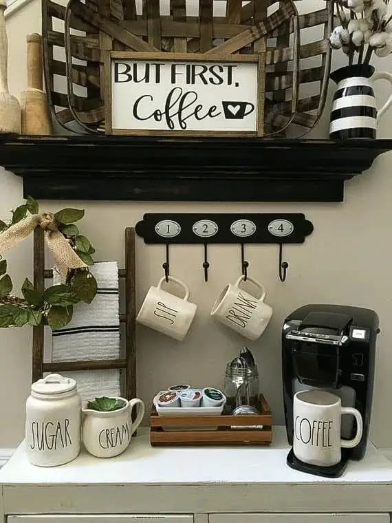 Minimalist coffee bar ideas