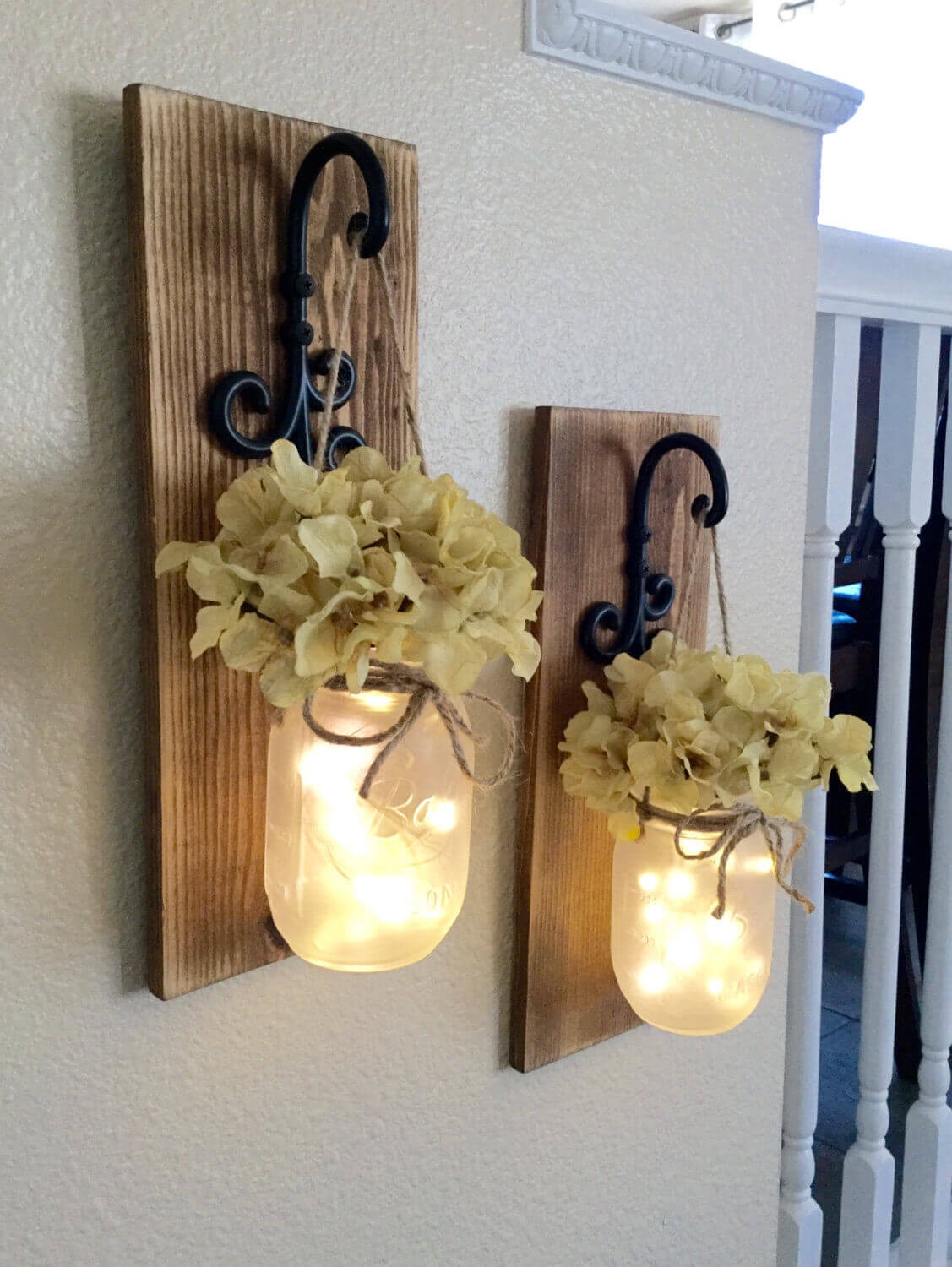 Mason Jar Wall Sconces