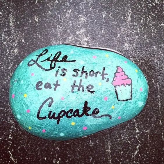 Rock painting ideas with words or messages