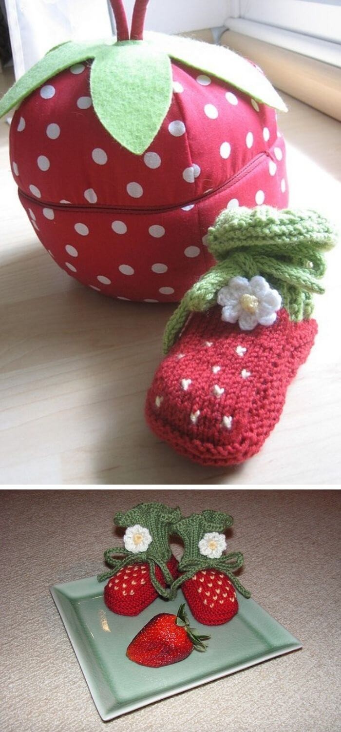 Strawberry Booties