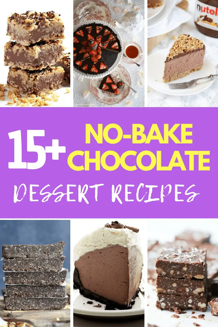 15+ Delicious No-Bake Chocolate Desserts