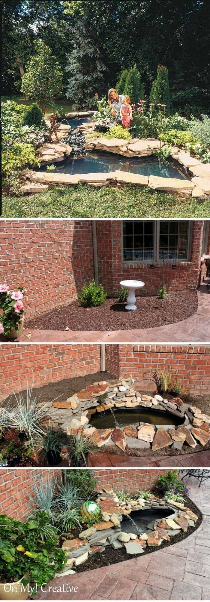 Waterfall and Pond Landscape Water Feature