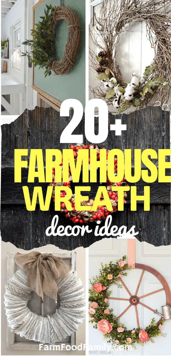 20+ Best Farmhouse Wreath Ideas