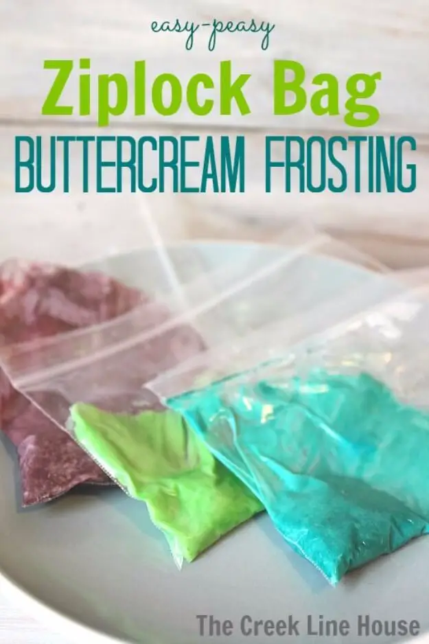 Ziplock Bag Buttercream Frosting