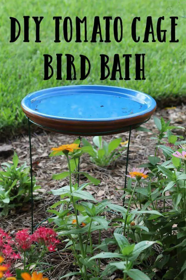 Bird bath garden art project