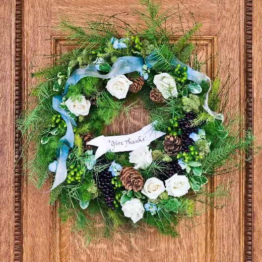 Not a Thanksgiving without a wreath