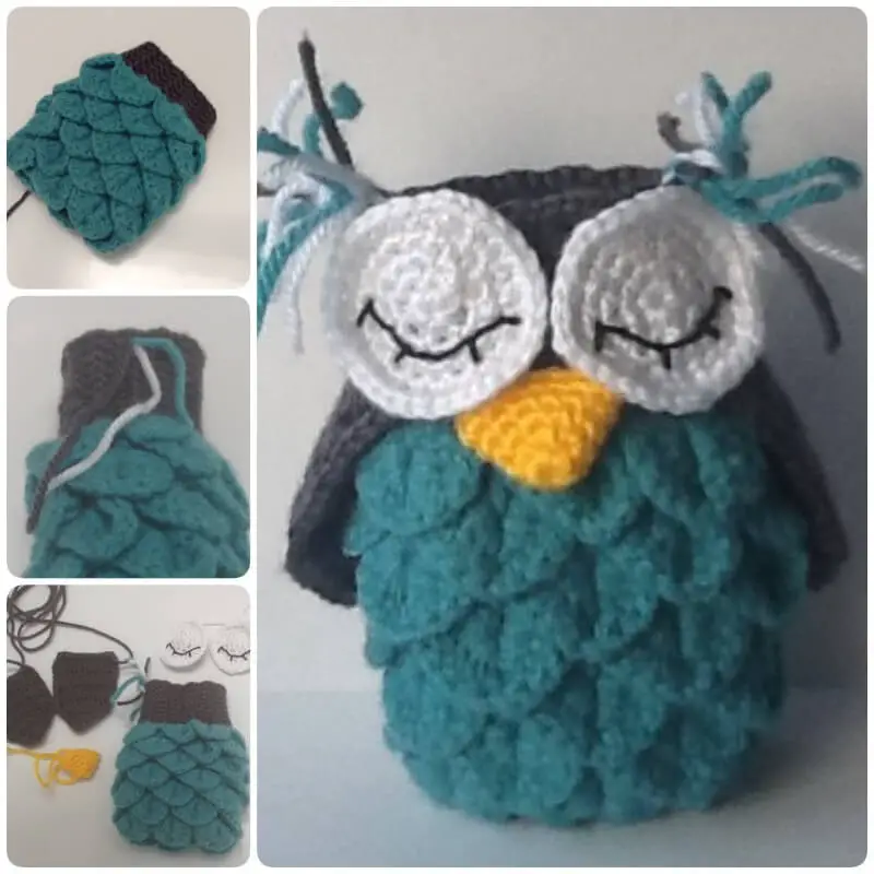 Crocodile Stitch Owl