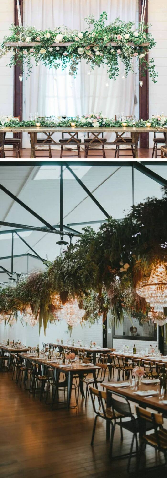 Floral chandeliers