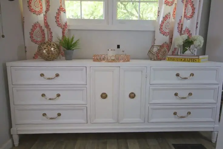 Warm Foxy Painted Dresser Design