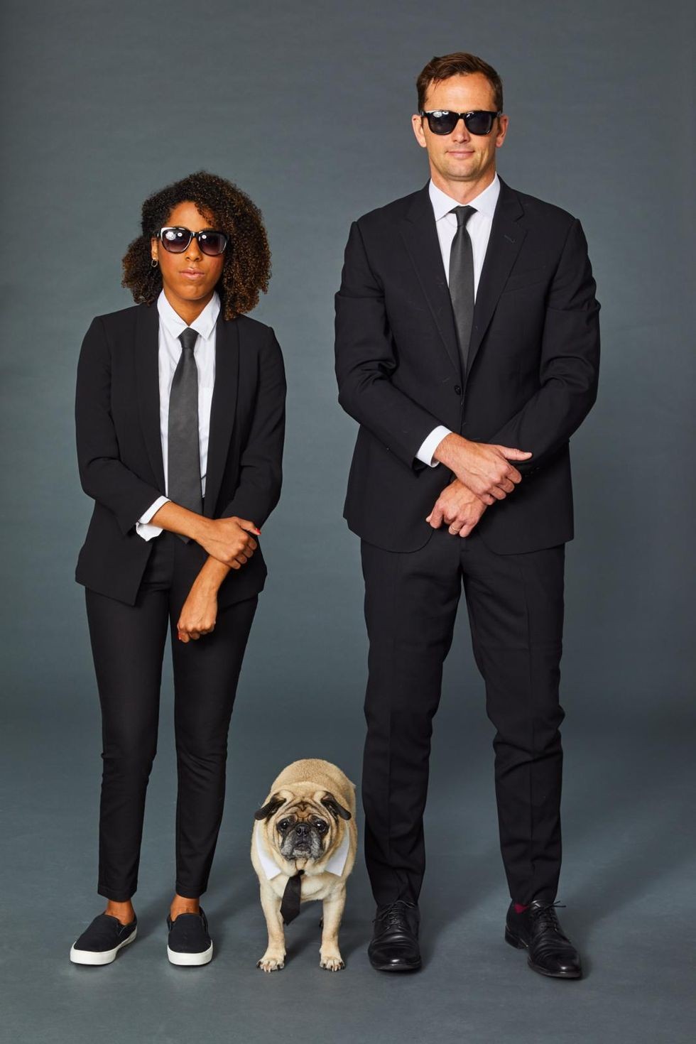 Men in black costume