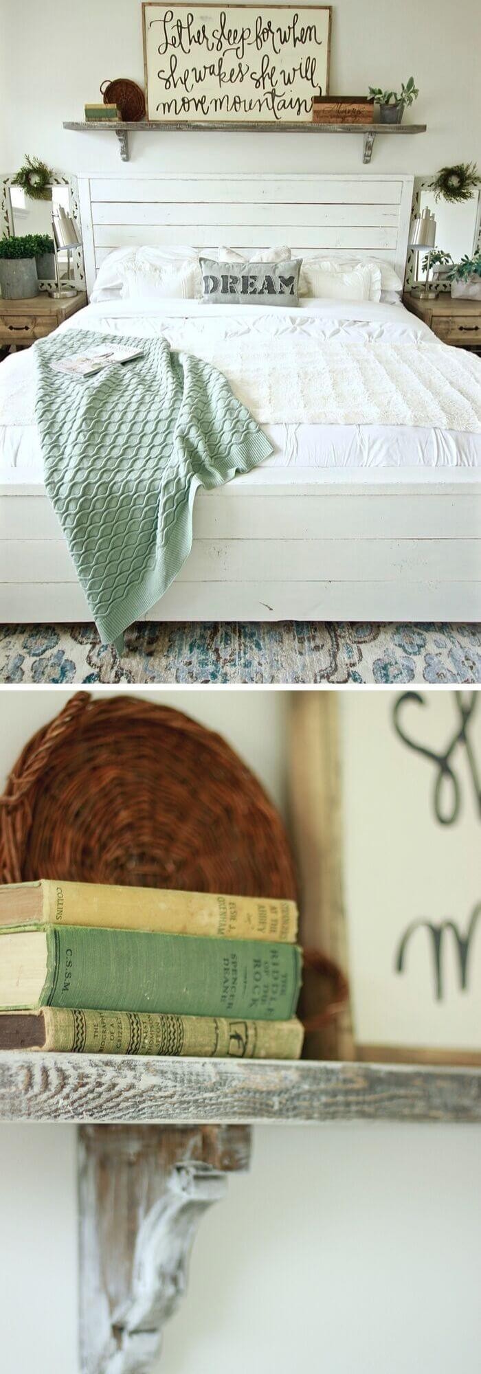 22+ Beautiful Farmhouse Shelf Decor Ideas