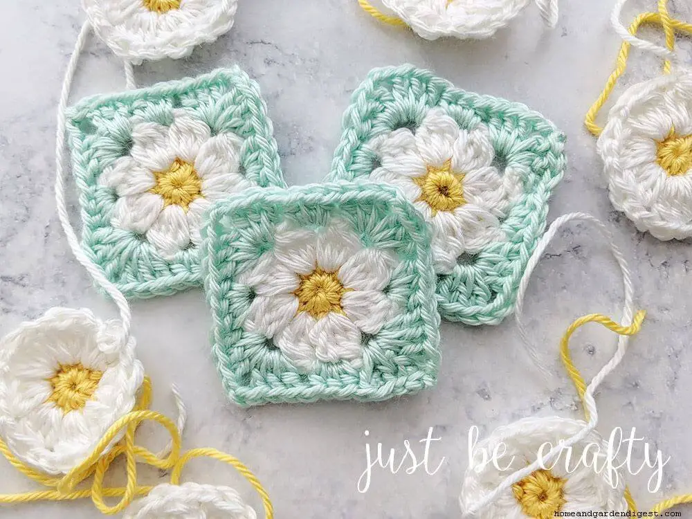 Granny square daisy love