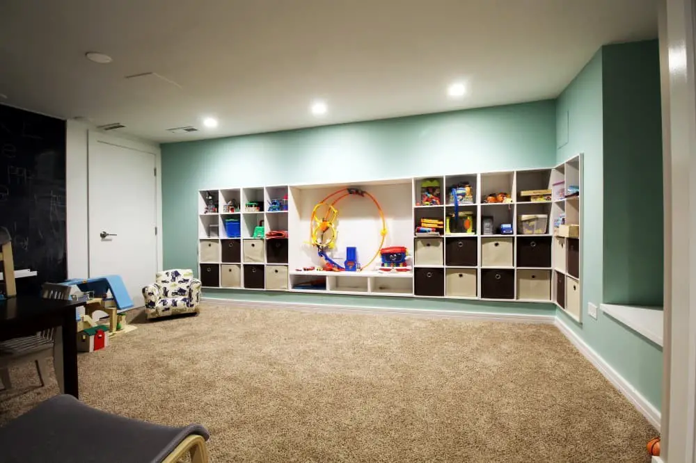 Painted basement playroom ideas