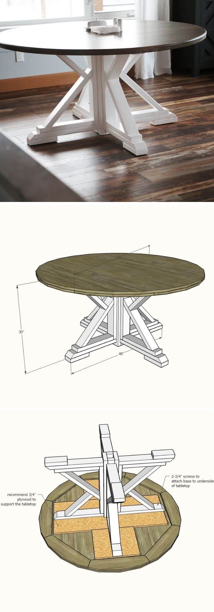 Get a Round Farmhouse Table