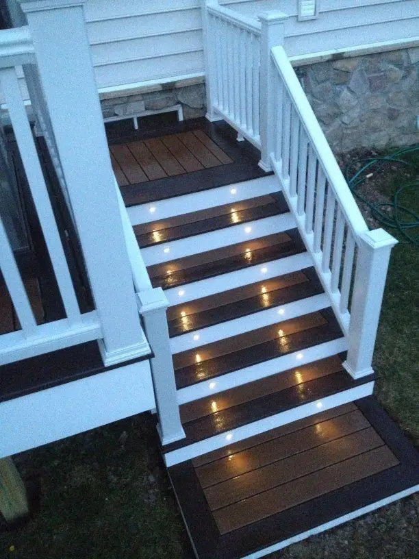 Trex deck lighting