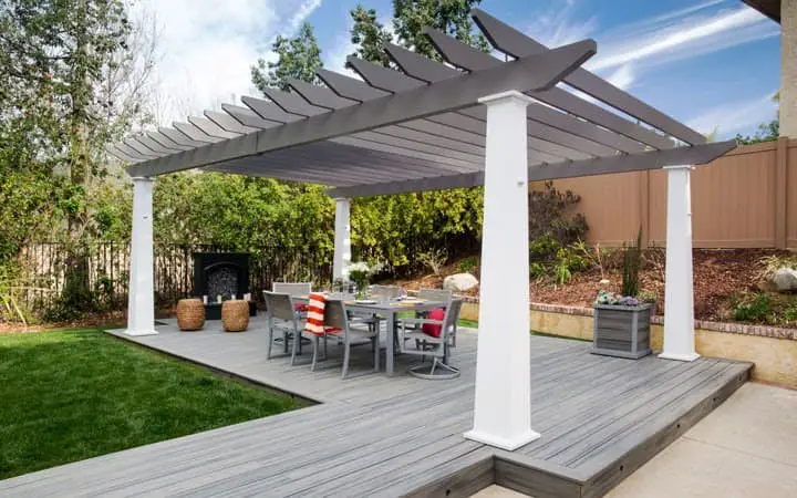 Pergolas are a great way to go vertical.