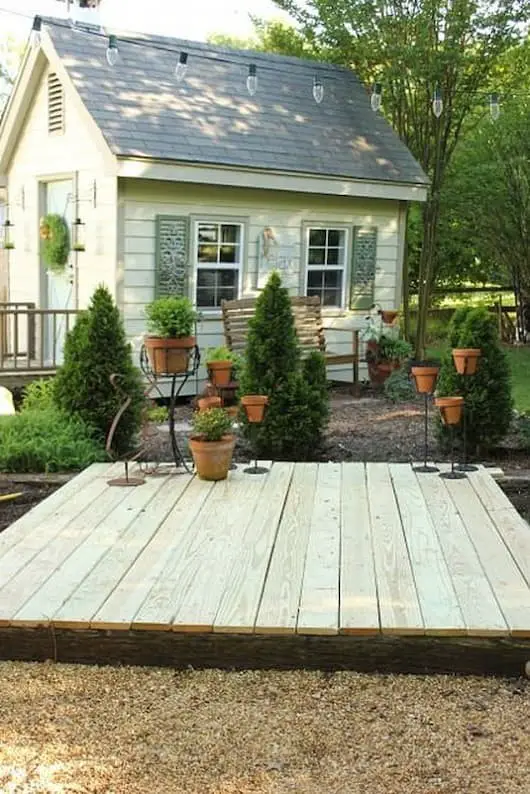 Low budget floating deck ideas