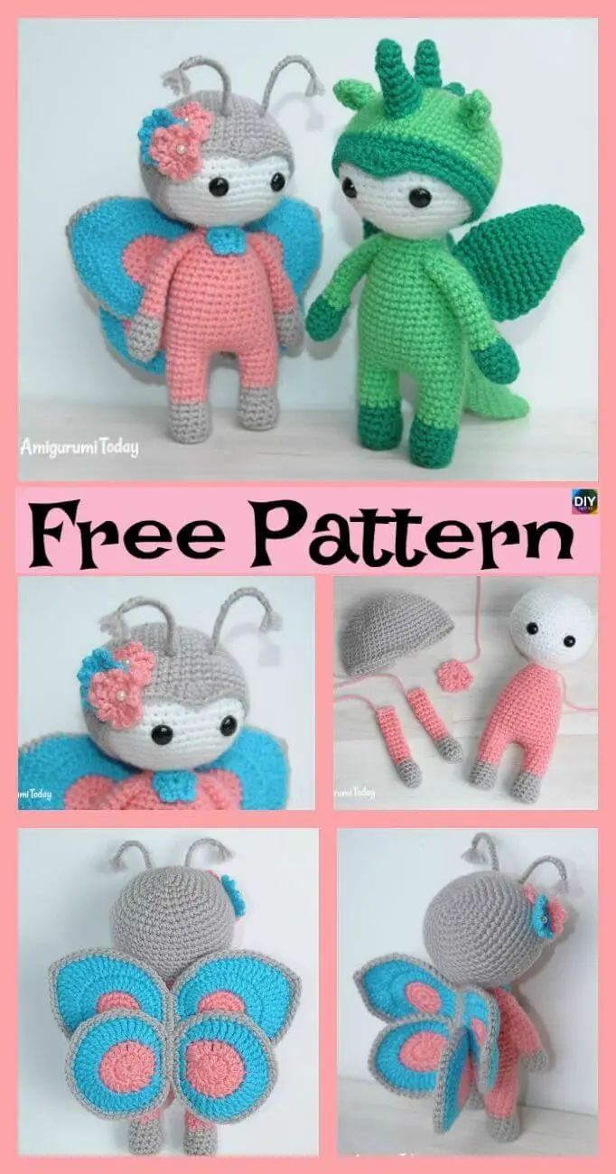 Butterfly Amigurumi Free Crochet Pattern