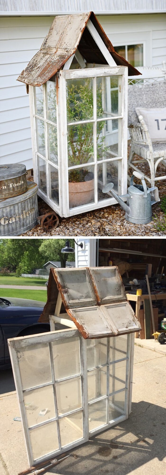 DIY Cottage Window Greenhouse