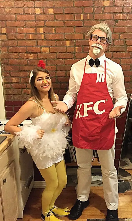 KFC and chicken couple