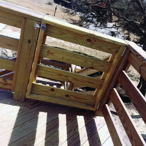 Deck Gate Made Of Pallets