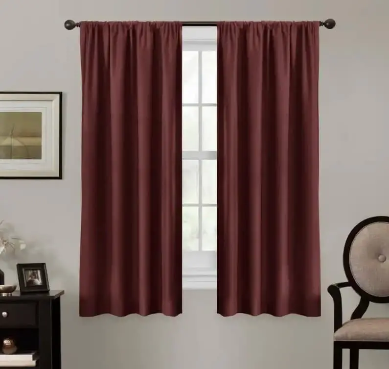 Burgundy Curtains