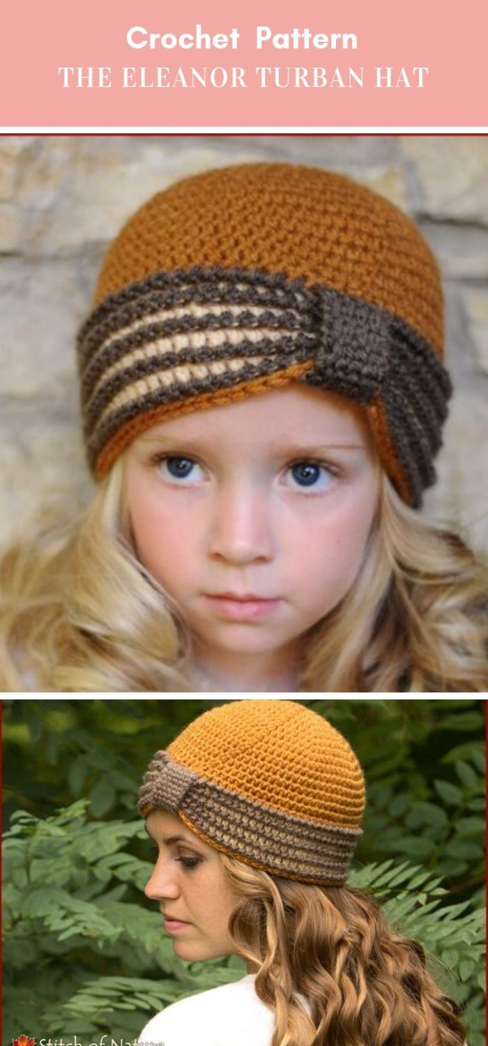 Crochet Eleanor Turban Hat