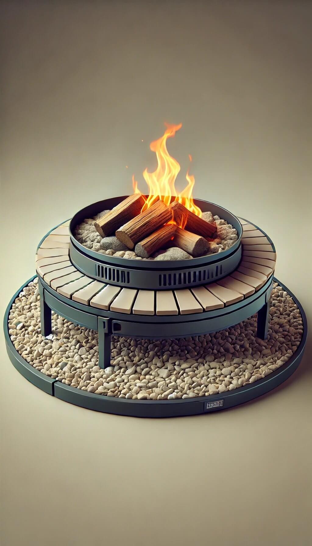 Portable Gravel Fire Pit