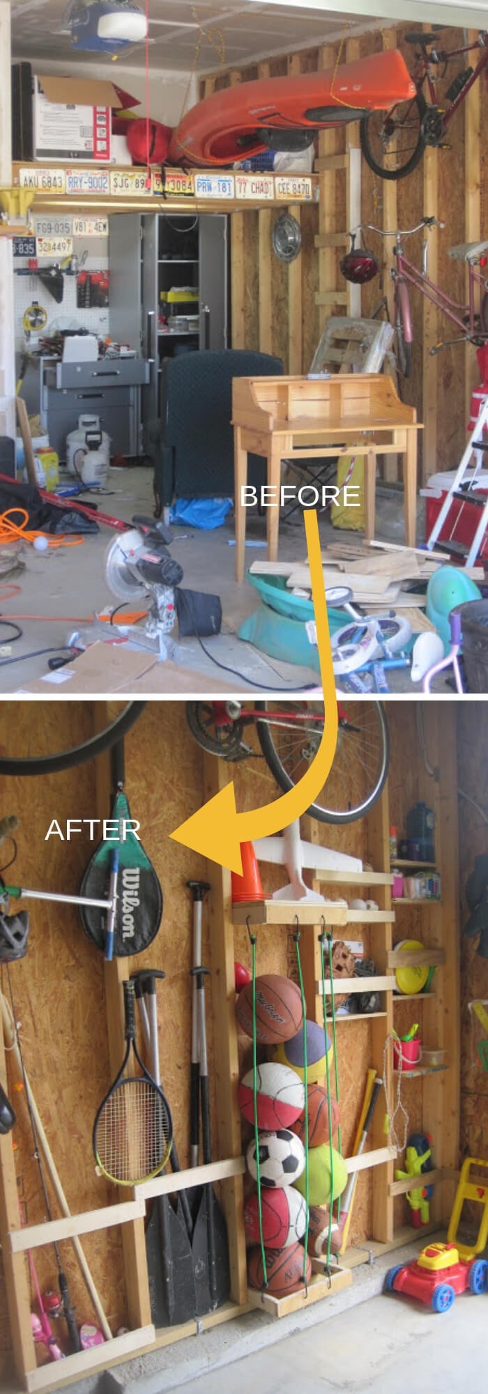 #10. Garage Organization Makeover