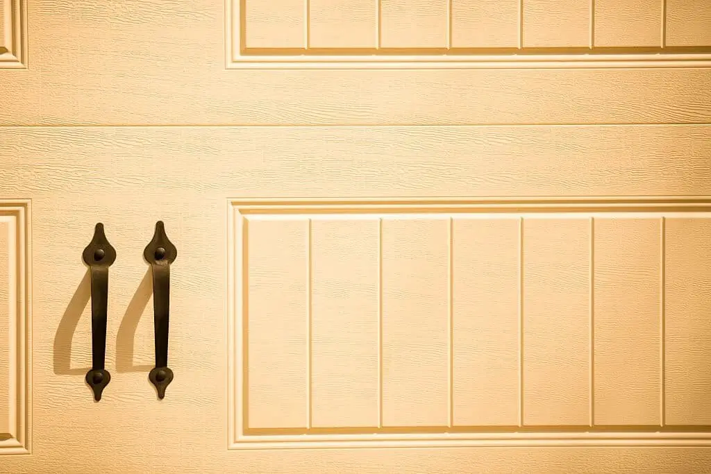 Carriage house double garage doors