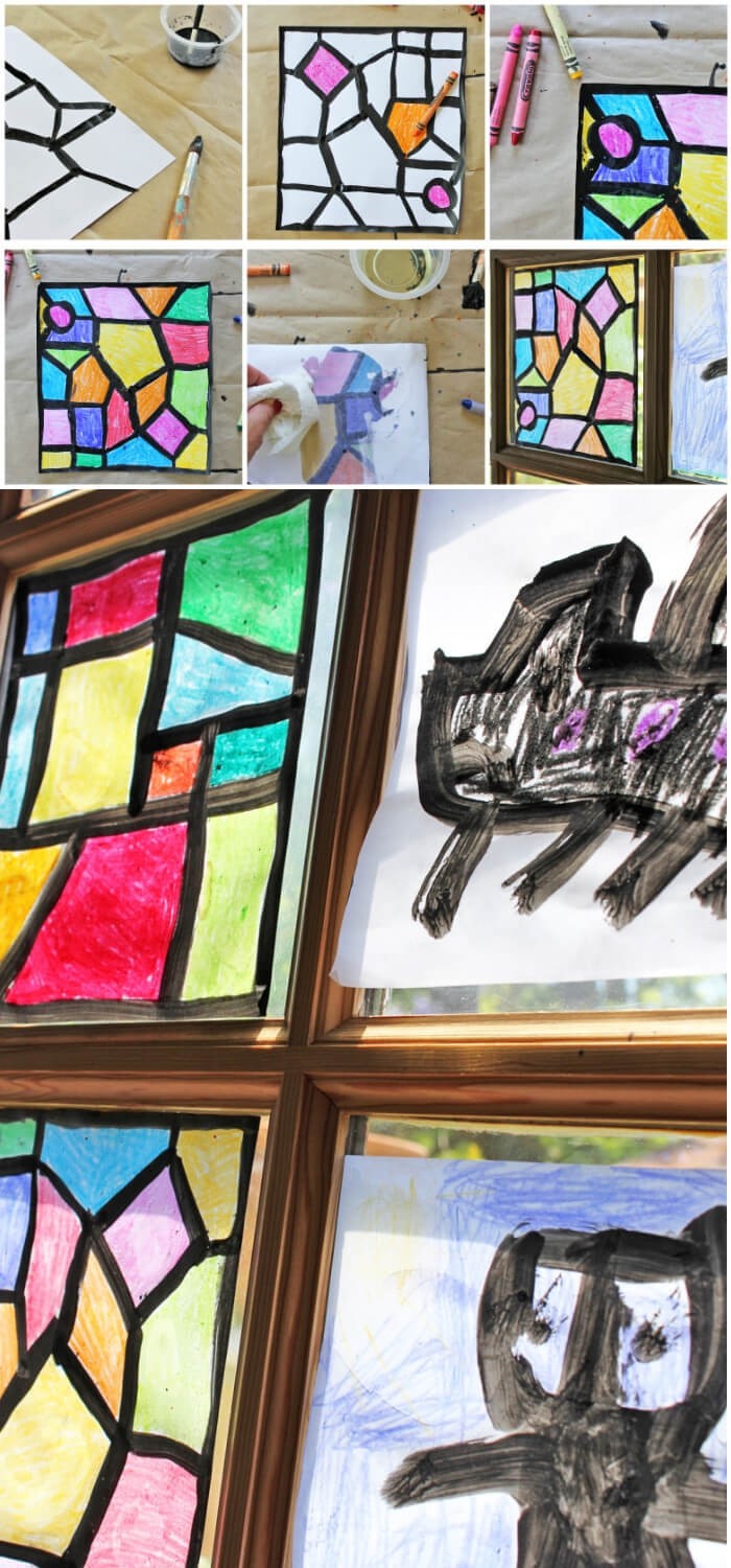 #10. Faux Stained Glass