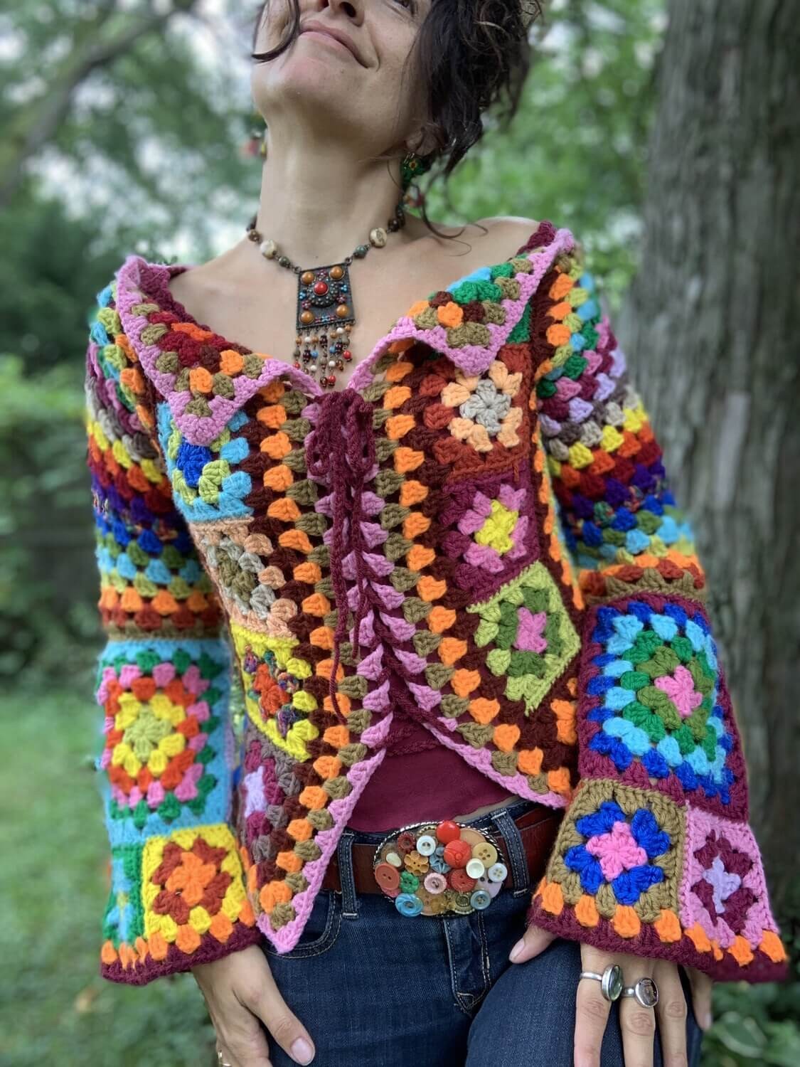 Granny square jacket