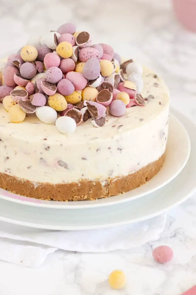 No Bake Easter Mini Egg Cheesecake