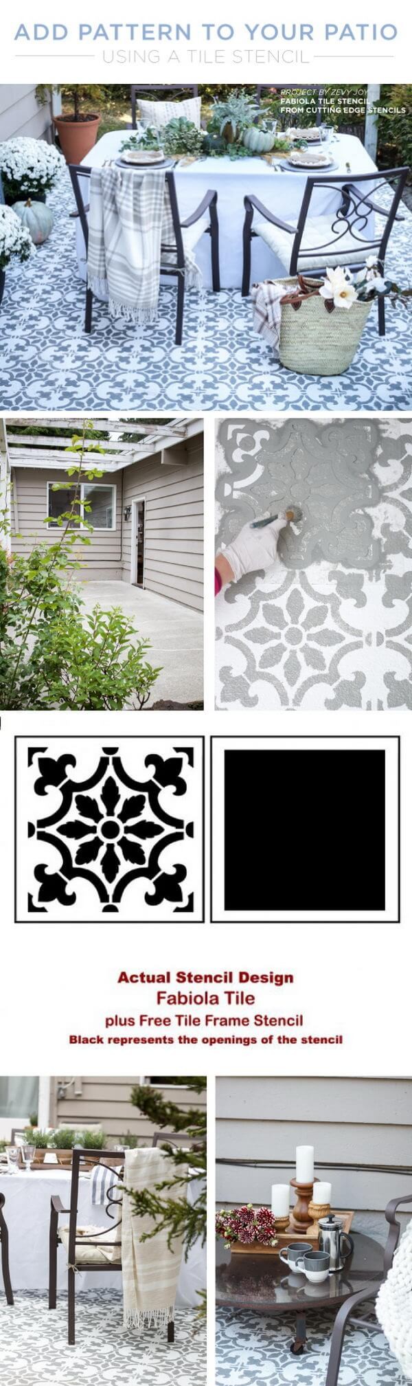 31-37. More patio decorating ideas with patterns