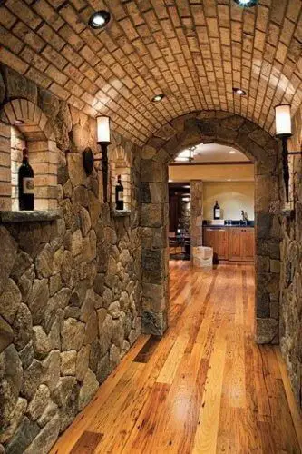 #10. Brick Basement Ceiling