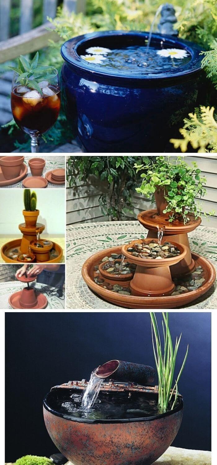 15+ Diy Garden Fountain Landscaping Ideas