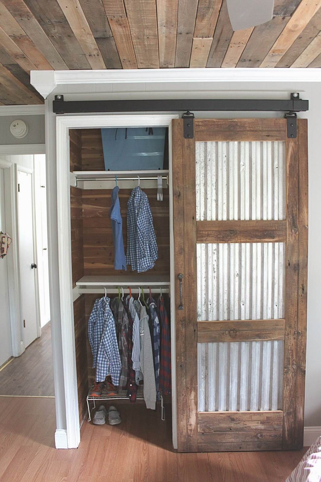 #18. Closet barn door