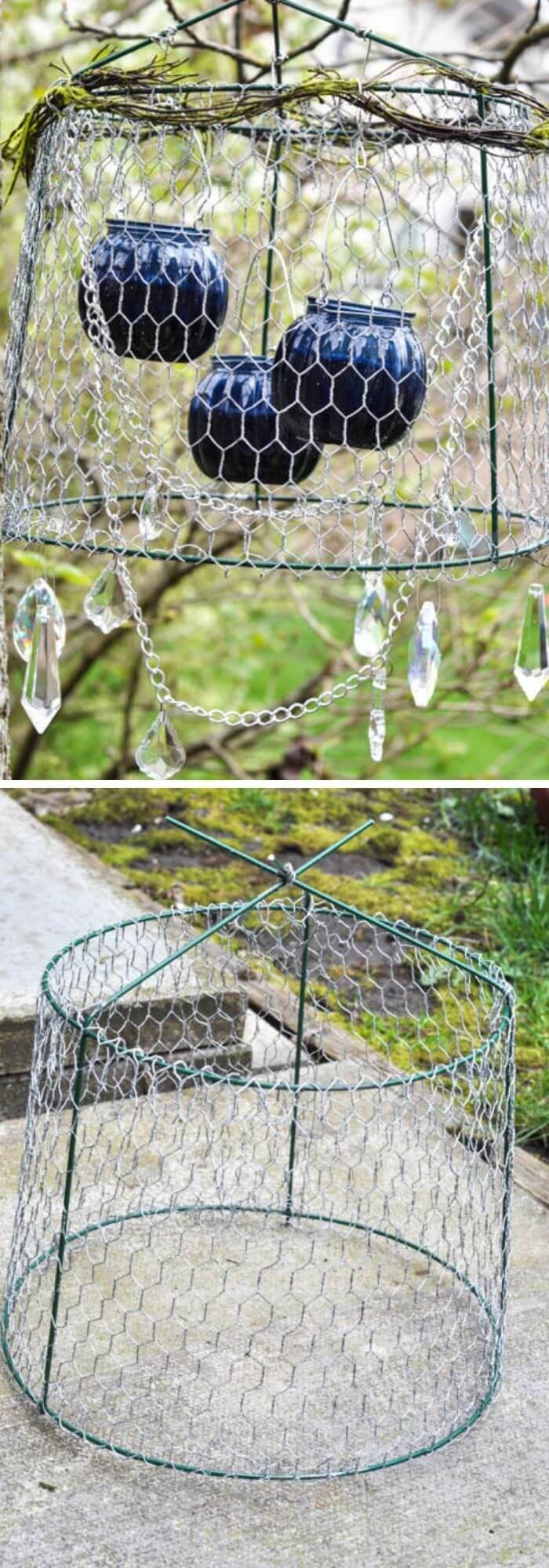 Rustic Outdoor Chandelier DIY