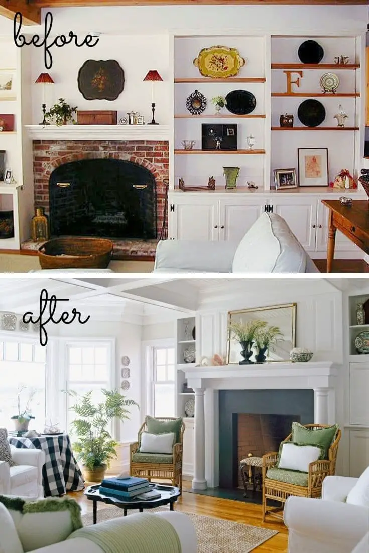 Brick fireplace remodel ideas