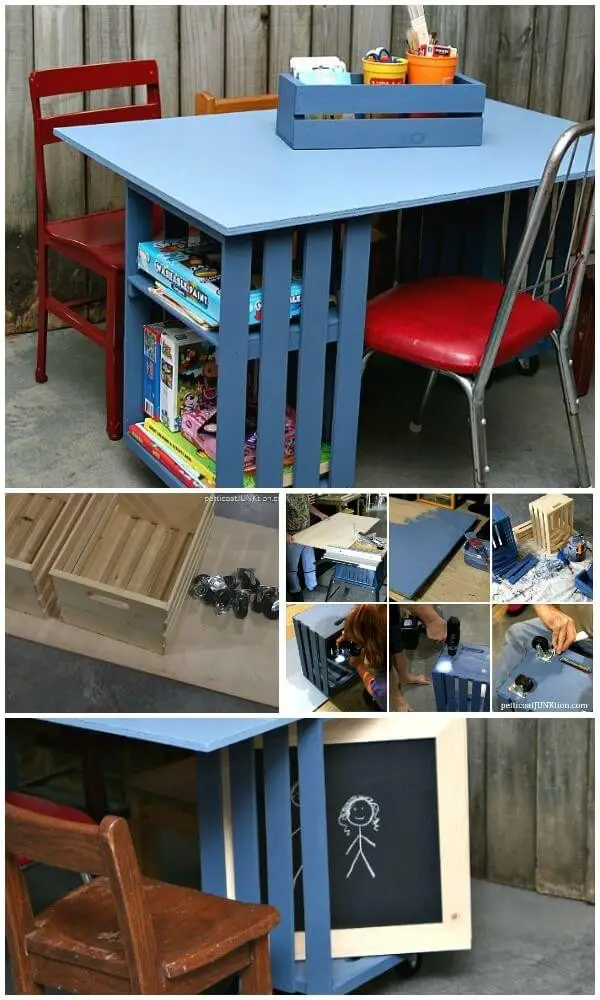 DIY Crate Play table