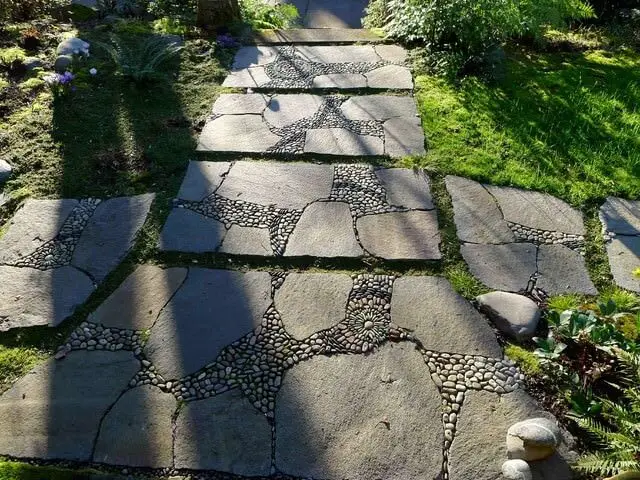 Garden Landscape With Pathway