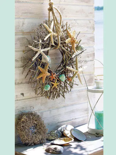 Beach-styled wreath