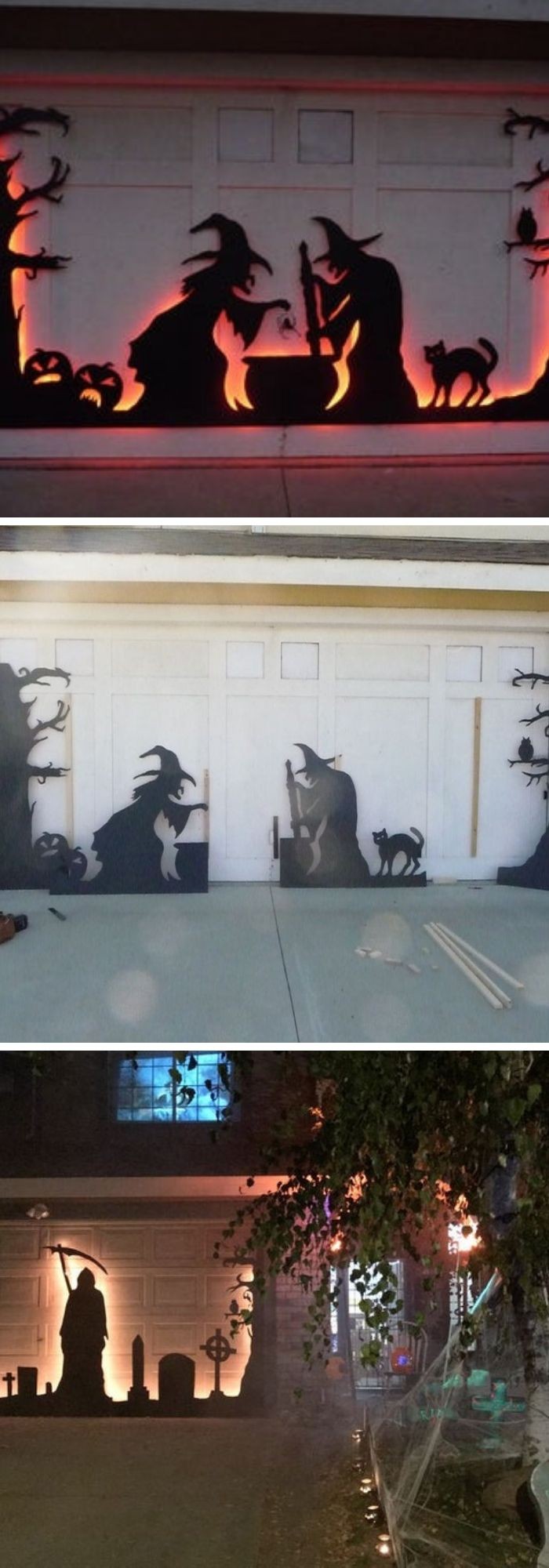 Halloween Garage Door Silhouette