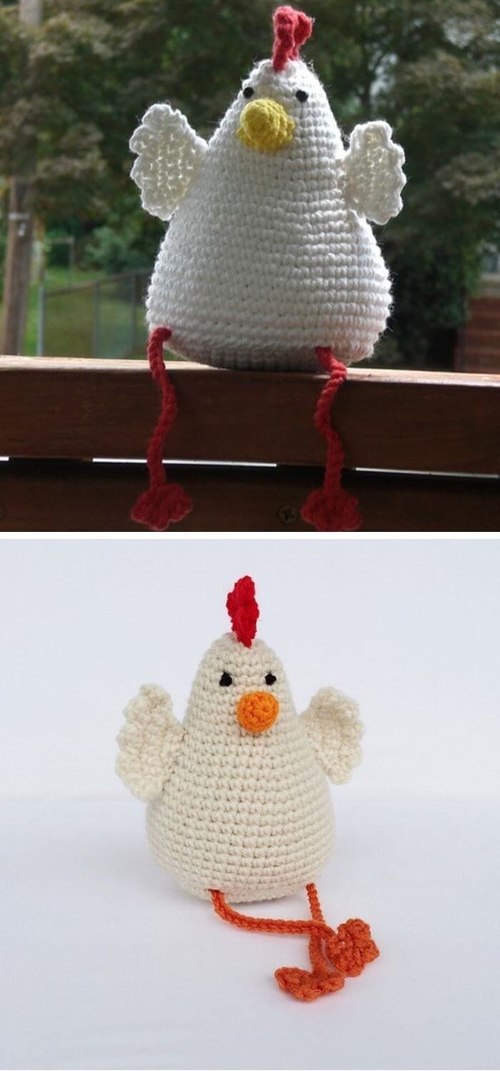 The crochet Amigurumi hen softie toy