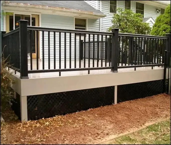 Metal deck skirting ideas