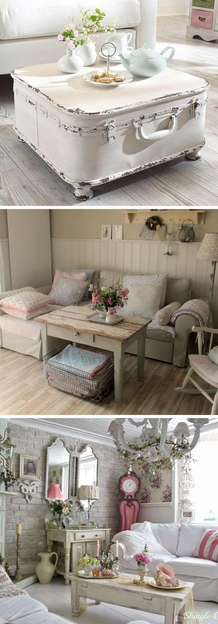 Shabby styled Vintage tables