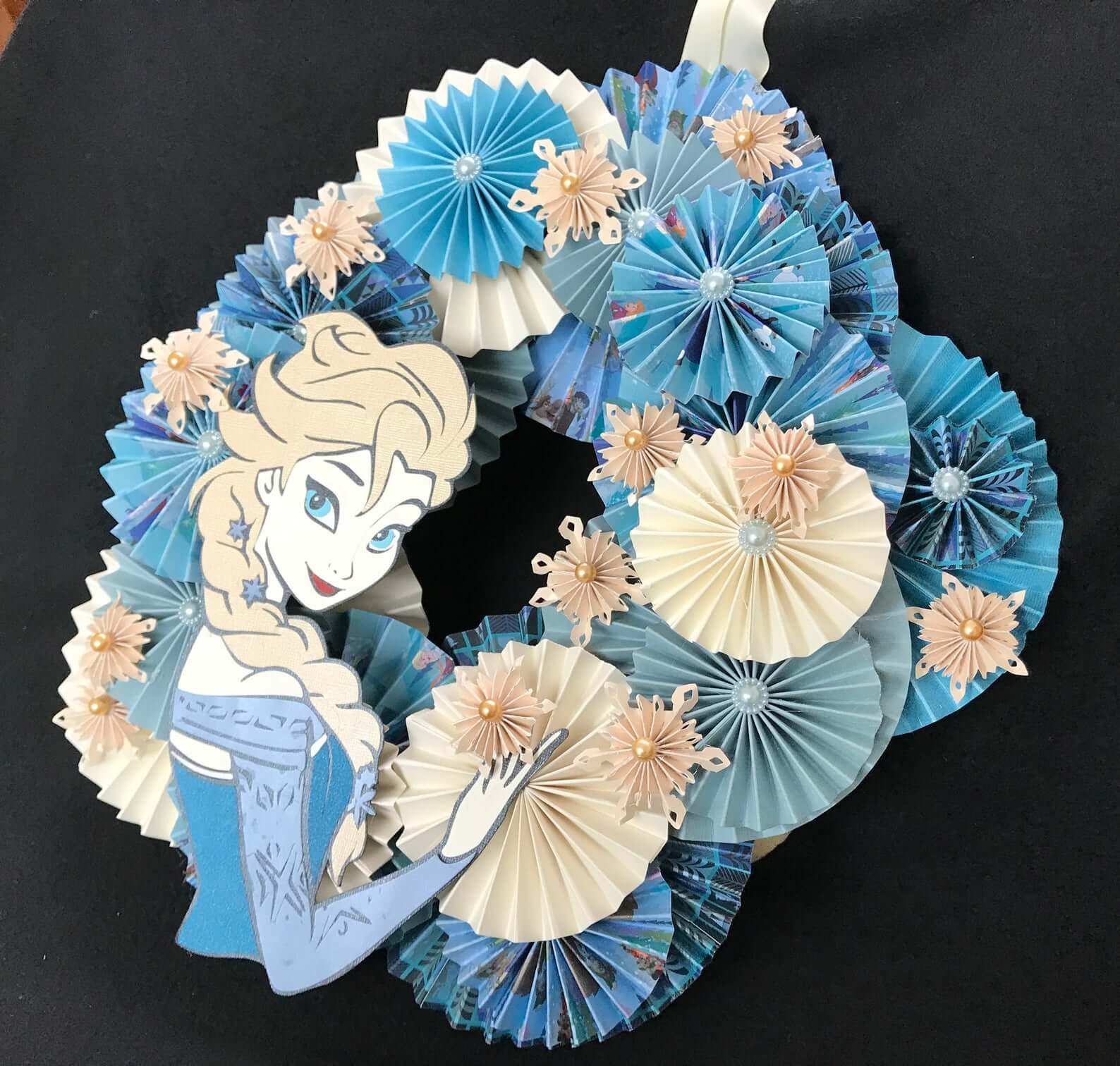 The Disney frozen wreath