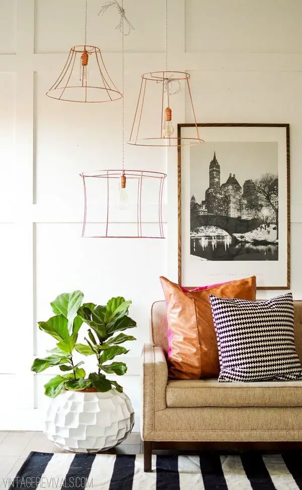 Wire pendant light