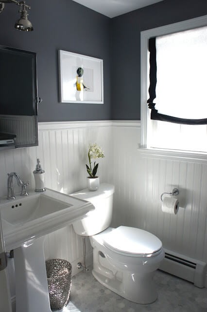 #2. Bathrooms With Beadboard Wainscoting