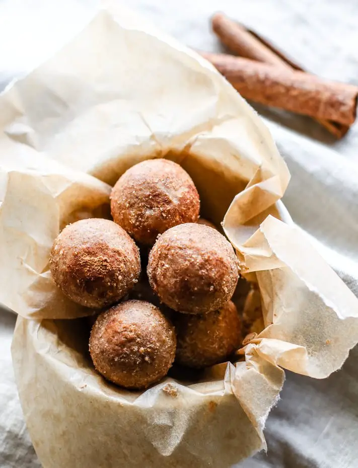 Cinnamon Vanilla Breakfast Protein Bites (Vegan)